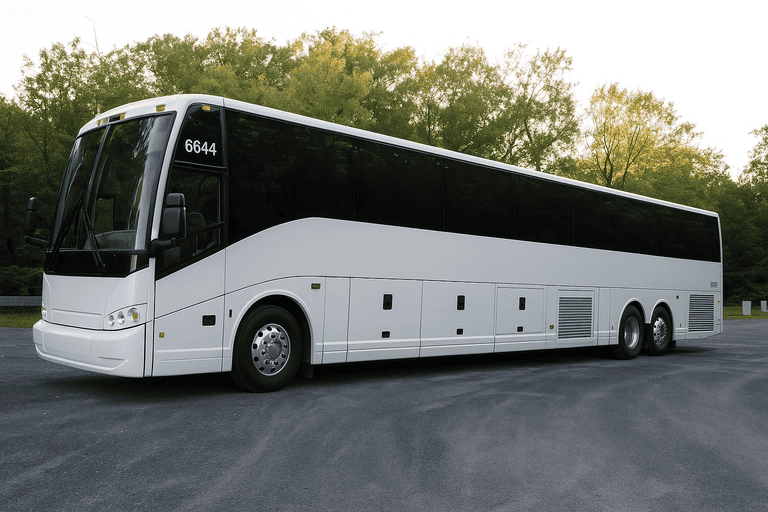 exterior of Charter Bus Rental Tempe coach bus