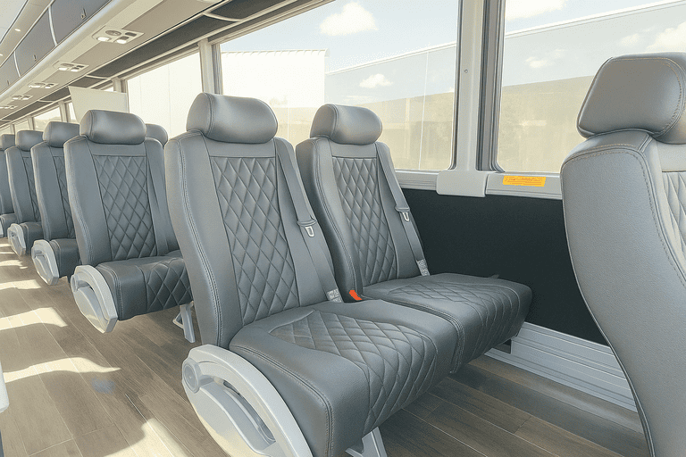 interior of Charter Bus Rental Tempe charter bus
